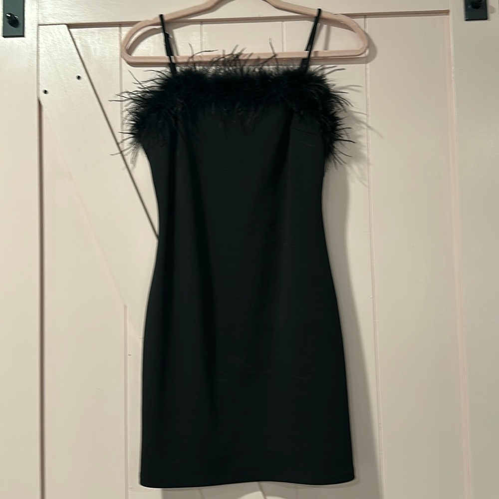 Black large mini women’s dress